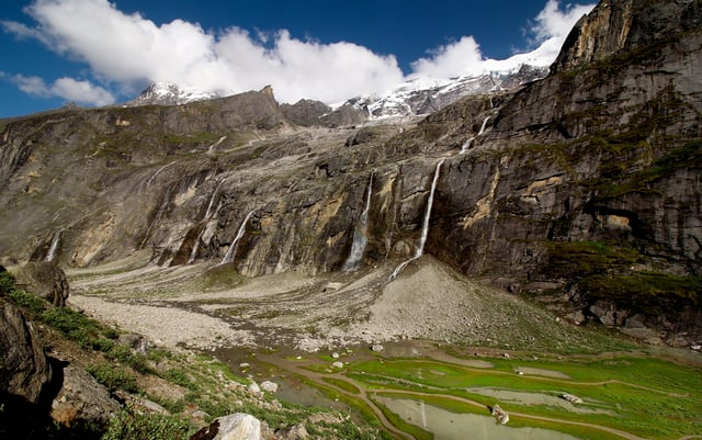 Satopanth Tal Trek Waterfall