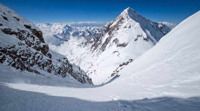 View from Mount Lhotse High Camp III