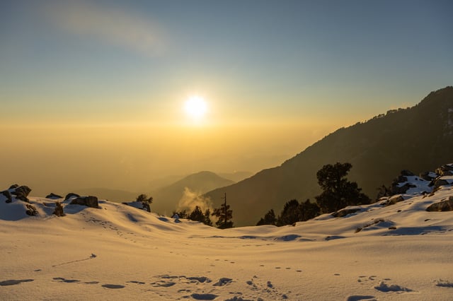 Triund Trek Sunset