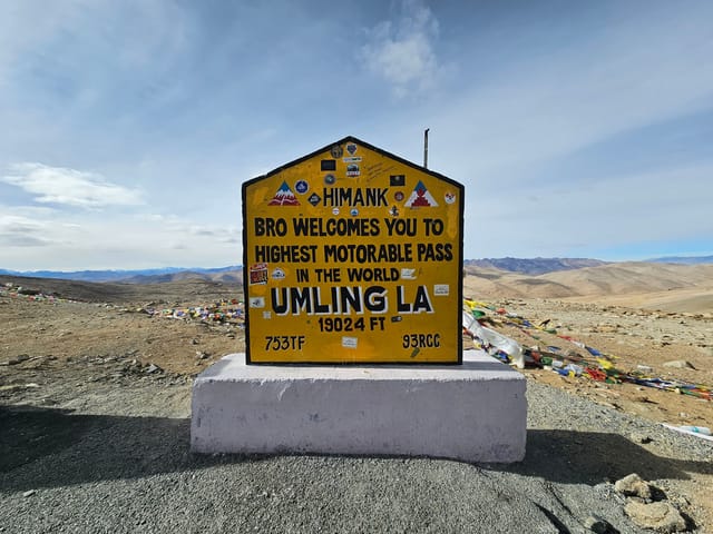 Leh Ladakh Umling La pass