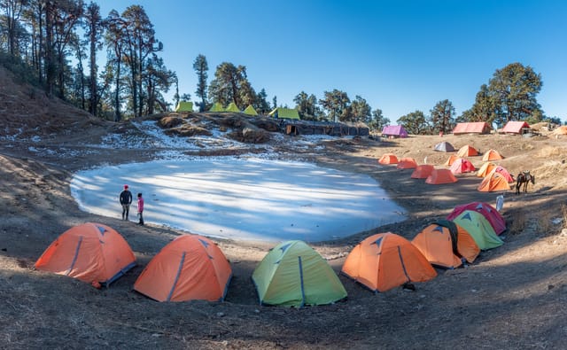 Brahmatal Trek Campsite