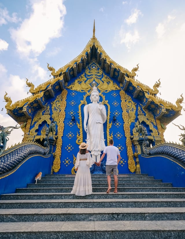 Wat Rong Suea Ten Blue Temple Chiang Rai