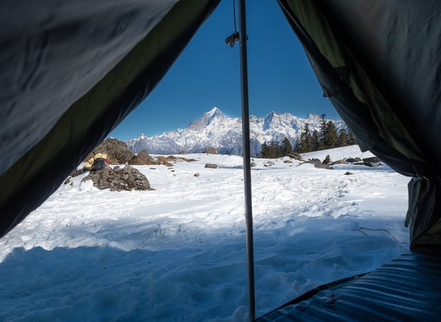 Kuari Pass Trek Khulara  Campsite