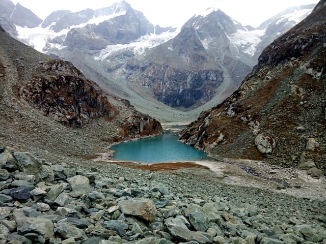 Tulian Lake Trek view of Mountain