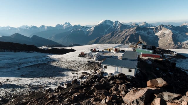 Yuman Peak Expedition - Base Camp by Glacial Lake