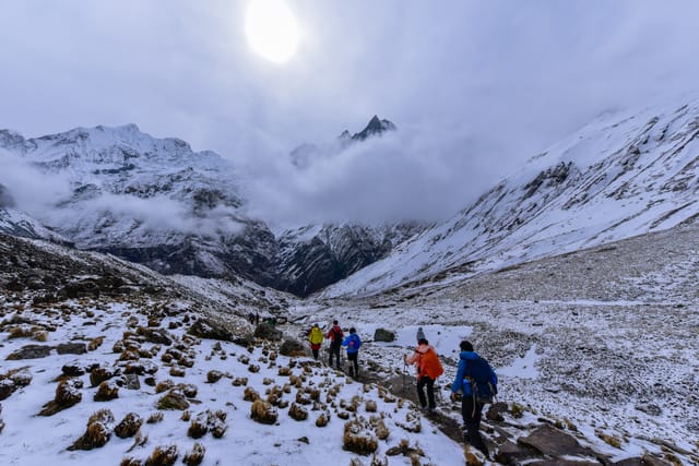 Abc to Machapuchhare base  Trail