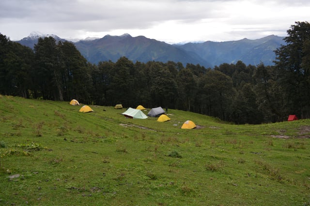 Kalihani Pass Trek  Campsite