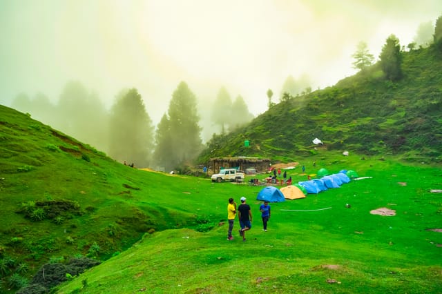 Prashar Lake Trek Campsite