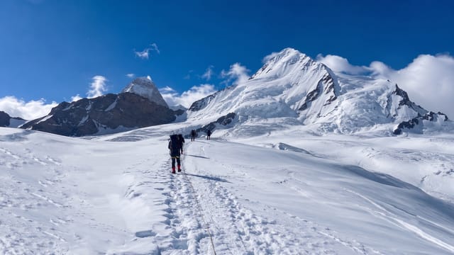 Nun Peak Expedition View from Advance Camp