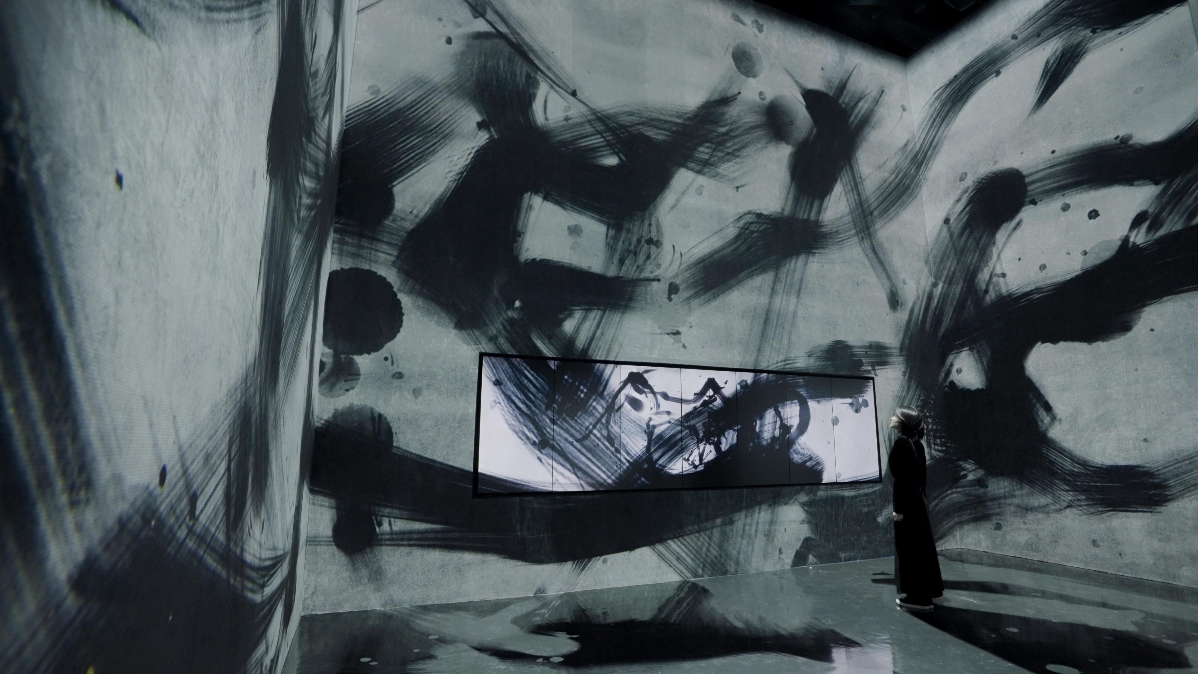 Continuous Trajectories: One Stroke | teamLab