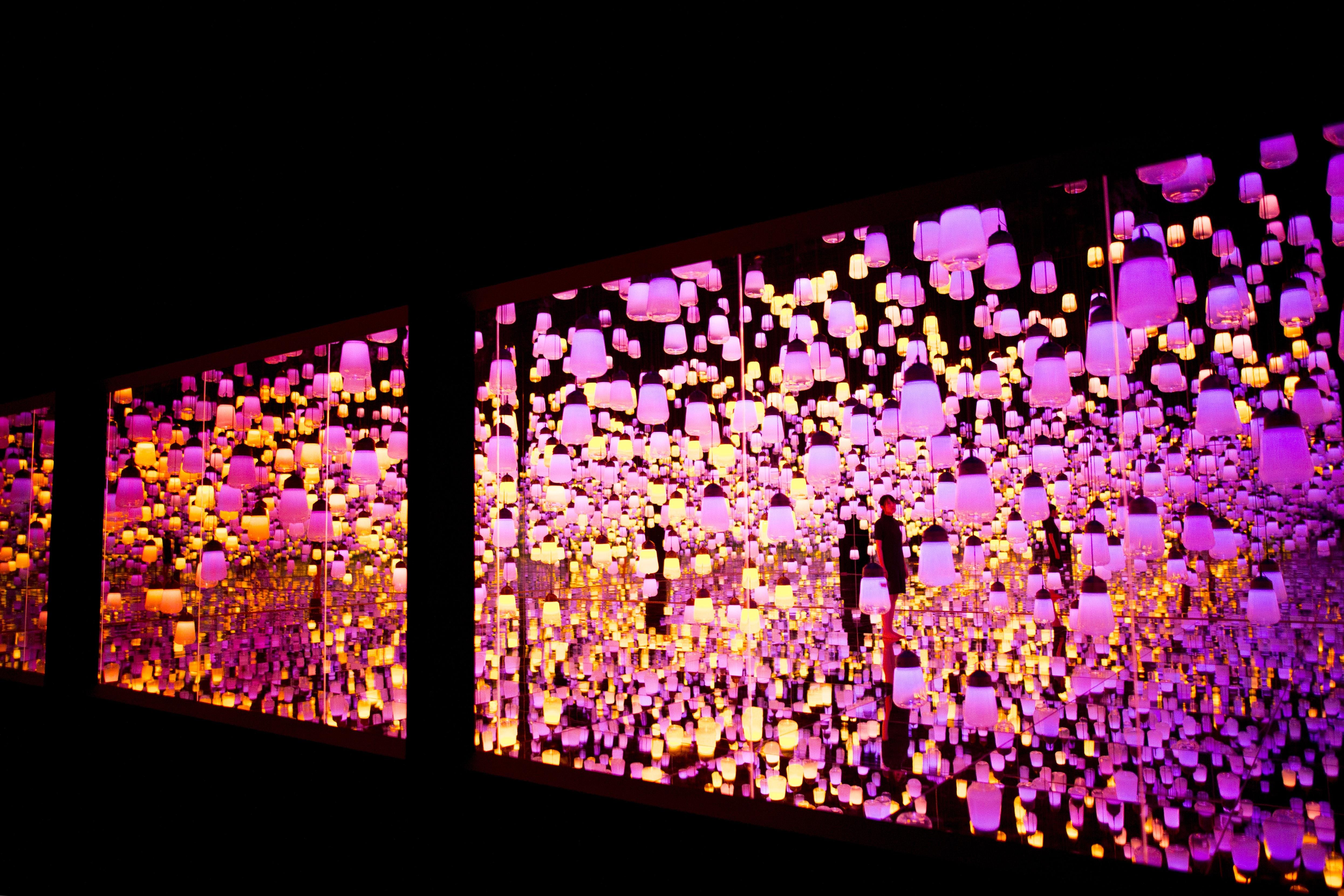 Forest of Resonating Lamps - One Stroke, Metropolis | teamLab
