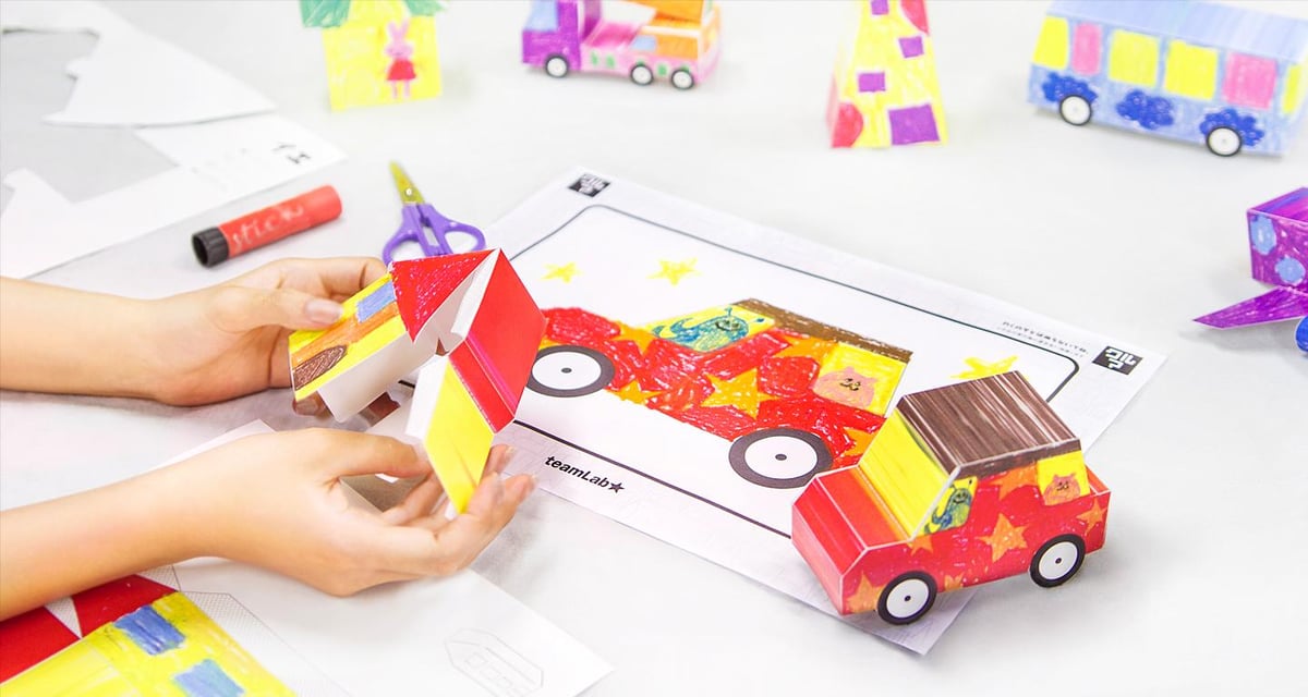 お絵かきタウンペーパークラフト / Sketch Town Papercraft | チーム