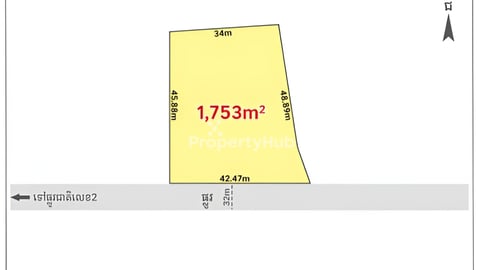 Land for Sale (42mx45m) along 32m wide road