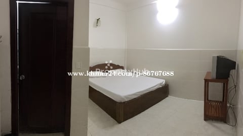 បន្ទប់ស្អាត មានសំភារៈស្រាប់សំរាប់ជួល