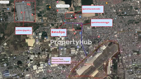 ដី2ឡូសំរាប់ជួលនៅជិត បុរី ពិភពថ្មីឈូកវ៉ា2 លើផ្លូវរទេះភ្លើង