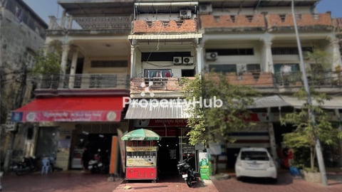 Shophouse for Sale on Street 184 Near Riverside  Central Phnom Penh