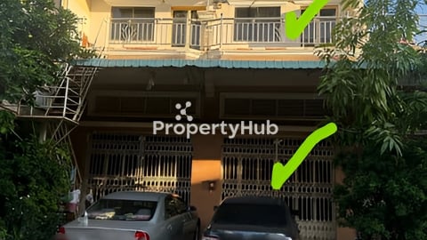 ផ្ទះលក់ ជិតស្ពានដែកចម្ការដូង បត់មកផ្លូវ371តិច