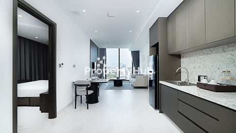 Modern 1-Bedroom Corner Unit for Lease in BKK 1