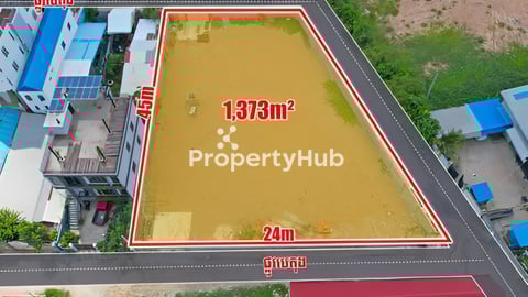 🗺️ ដី (កែង) សម្រាប់ជួល នៅជិតផ្សារចំរើនផល