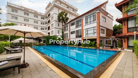 2Bedroom Apartment with Pool for Rent in Siem Reap, Svay Dangkum area