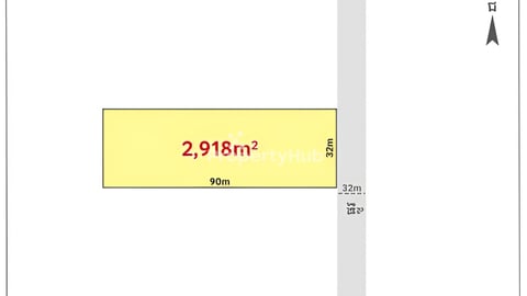 Land for Sale (32mx90m) along main road 32m, New Airport