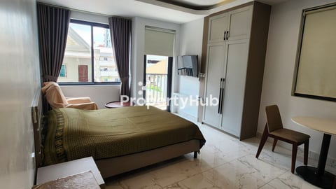Modern Studio Apartment for Rent with Balcony & Pool | Tonle Bassac, Phnom Penh