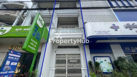 4 Bedroom Shophouse For Rent in Sen Sok close to Aeon Mall Sen Sok