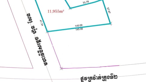 ⚡️ដីសម្រាប់ជួល នៅលើផ្លូវ៦០ម៉ែត្រ | Land for Rent on st.60m