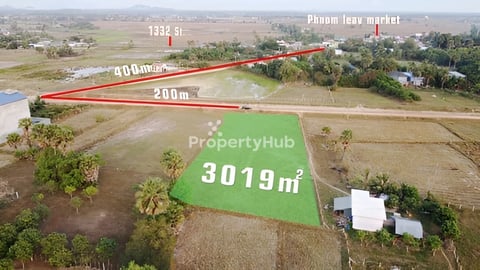 ដីលក់នៅភូមិភ្នំលាវឃុំពង់ទឹកស្រុកដំណាក់ចង្អើរខេត្តកែប