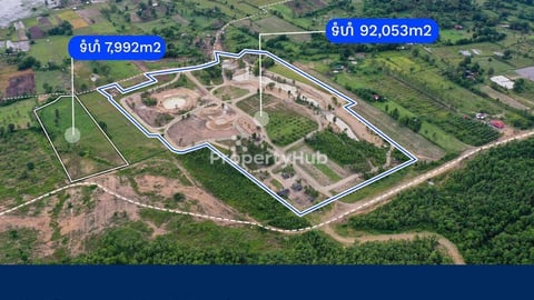 077: ដីលំហែ 9.2ha  មុខទឹក ក្រោយភ្នំ