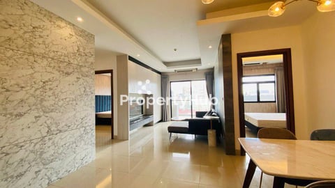 Spacious 2-Bedroom Apartment with Gym & Pool Access in Khan Russey Keo Available for Rent