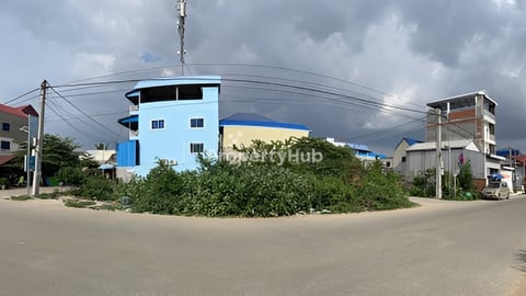 ដីកែងសងខាង​ជាប់​ផ្លូវរដ្ឋ​​ ជិត​ផ្ទះ​ឈូកវ៉ា​1​ លក់​បន្ទាន់​ ប្លង់រឹង