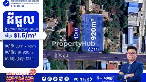 ដីជួលក្រោយរោងចក្រស្រាបៀរកម្ពុជា