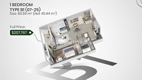 Welcome to the elegant One Bedroom Unit at Le Condé 1 - Bkk1 .