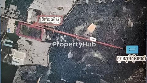 ដីលក់ លើផ្លូវ៣០ម៉ែត្រ ក្បែរគម្រោងបុរីឡេងណាវ៉ាតត្រា សៀមរាប