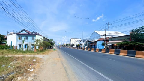 ដីលក់នៅលើផ្លូវជាតិលេខ2ជិតផ្លូវសម្តេចហ៊ុនសែន80m