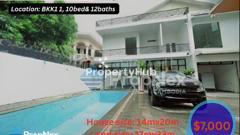 11 bed Luxury Villa for Rent or Sale – BKK1
