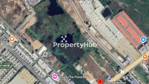 Land on Road 6A Near Borey The Flora, Chroy Chong Va