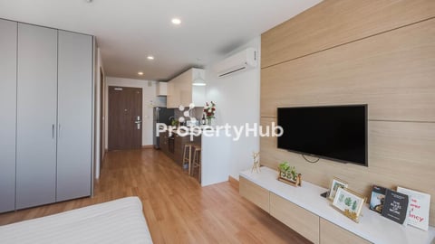 Modern Studio for Rent  38sqm with Balcony  River Views in Tonle Bassac