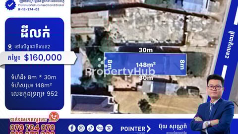 ដីលក់នៅលើផ្លូវជាតិលេខ2