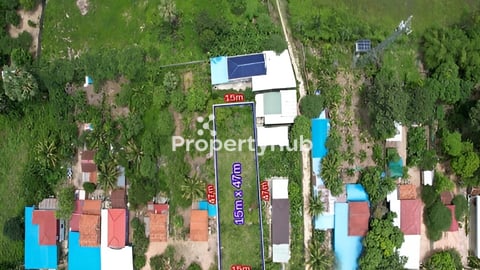 ដីភូមិលក់បន្ទាន់ 7គីឡូម៉ែត្រពីព្រលានថ្មី