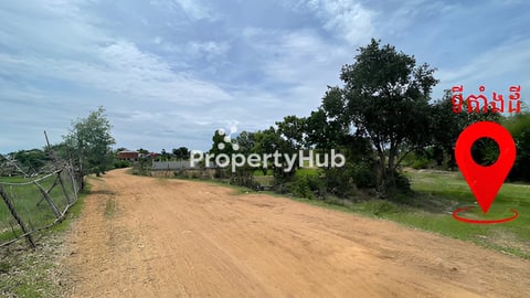 ដីលក់លំនៅដ្ឋាន ម្ចាស់ផ្ទាល់ ផ្លូវ51 នៅជិតបាត់ដឹង  22m x 35m 771m2 ក្នុងភូមិ(26,9