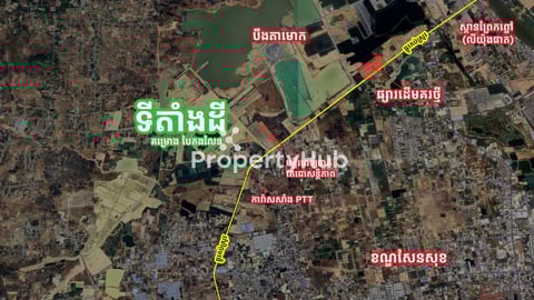 Fantastic 200m plot of land in the Praek Pnov district Kouk Roka commune For Sale