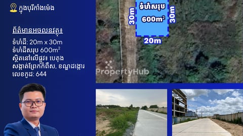 ដីលក់ក្នុង បុរី កាំង ម៉េង