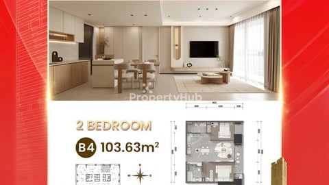🏡 2 Bedroom – Type B , Only 6 units per floor - Bkk1