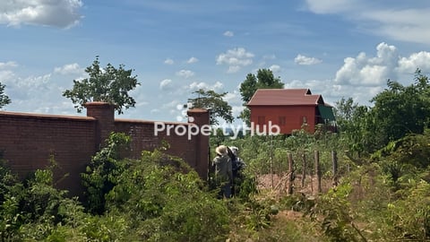 ជាប់ផ្លូវរដ្ឋ៣០ម៉ែត្រ កំពុងសាងសង់ចាក់កៅស៊ូ មើលឃើញទេសភាពភ្នំគូលែន