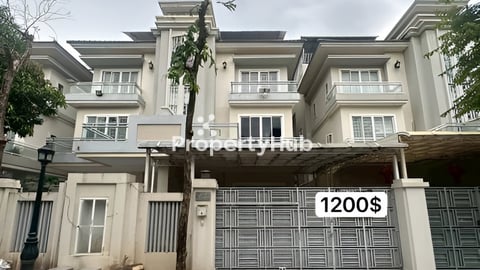 Twin Villa for Rent at Borey Orkide I 2004 (The Grand )
