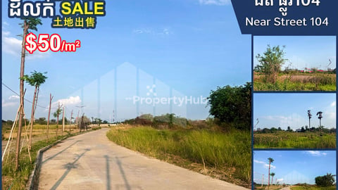 Land for Sale near Street 104, Kong Noy Commune