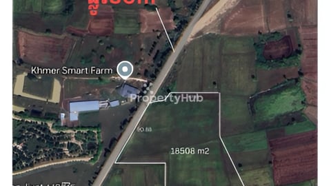 ដីលក់ស្រុកអង្គស្នួលខេត្តកណ្តាលជាប់ផ្លូវ 2way 50m