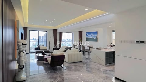 4BR Morgan Sky Palace Penthouse on 49F with Riverside Views, 266 Sq.m., for Sale